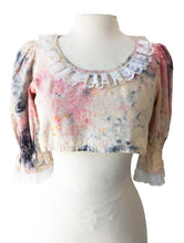 Wonder Wears the Gold Tie-Dye Cropped Blouse