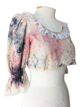 Wonder Wears the Gold Tie-Dye Cropped Blouse
