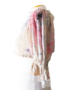 Wonder Wears the Gold Tie-Dye Cropped Blouse