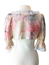 Wonder Wears the Gold Tie-Dye Cropped Blouse