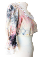 Wonder Wears the Gold Tie-Dye Cropped Blouse