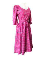 Petite Lanz Pink and Blue Floral Dress