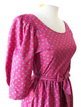 Petite Lanz Pink and Blue Floral Dress