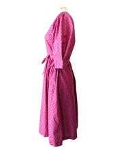 Petite Lanz Pink and Blue Floral Dress