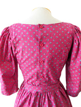 Petite Lanz Pink and Blue Floral Dress