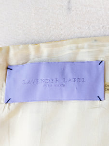 Vera Wang Lavender Label Yellow + Black Strapless Dress