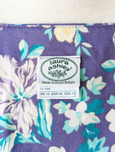 Laura Ashley Purple Floral Top with Peter Pan Collar
