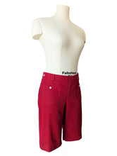 Built By Wendy Red Corduroy Shorts