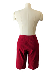 Built By Wendy Red Corduroy Shorts