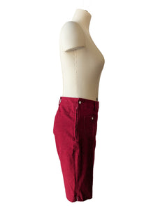 Built By Wendy Red Corduroy Shorts