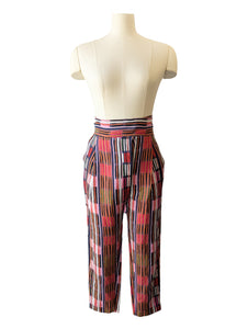 Apiece Apart Pink, Blue, Rust, and Purple Striped Pants