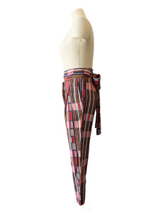 Apiece Apart Pink, Blue, Rust, and Purple Striped Pants
