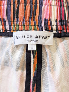 Apiece Apart Pink, Blue, Rust, and Purple Striped Pants