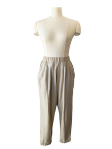 Black Crane Cream Flannel Pants
