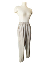 Black Crane Cream Flannel Pants