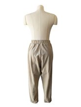 Black Crane Cream Flannel Pants
