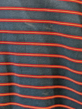 Brooks Brothers Navy + Red Striped Long Sleeve Polo