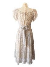 Vintage Gunne Sax Cream Floral Maxi Dress