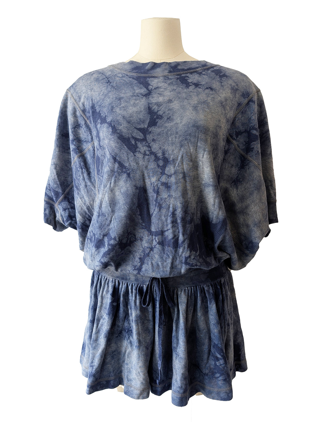Vintage Vivienne Westwood Blue Tie-dye Mini Dress