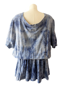Vintage Vivienne Westwood Blue Tie-dye Mini Dress