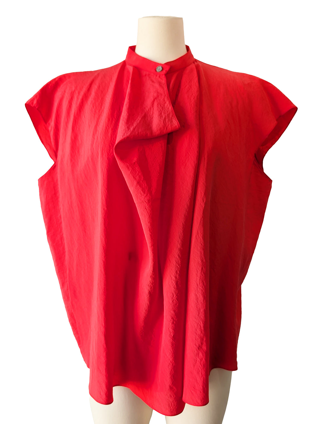 Lemaire Red Silk Top