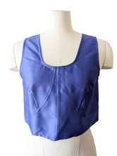 Chelsea Mak Periwinkle Silk Tank Top