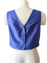 Chelsea Mak Periwinkle Silk Tank Top