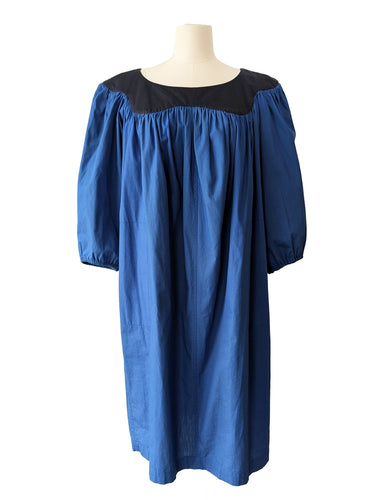 Yves Saint Laurent Blue Dress with Black Yoke