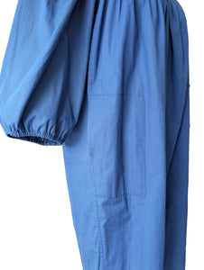 Yves Saint Laurent Blue Dress with Black Yoke