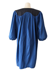 Yves Saint Laurent Blue Dress with Black Yoke