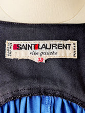 Yves Saint Laurent Blue Dress with Black Yoke