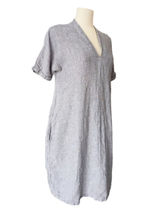 M + S Grey Linen Dress