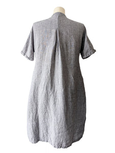 M + S Grey Linen Dress