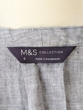 M + S Grey Linen Dress
