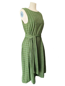 Ace & Jig Green Striped Sleeveless Dress