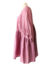 Lanhtropy Pink Linen Mini Dress