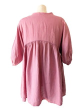 Lanhtropy Pink Linen Mini Dress