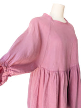 Lanhtropy Pink Linen Mini Dress