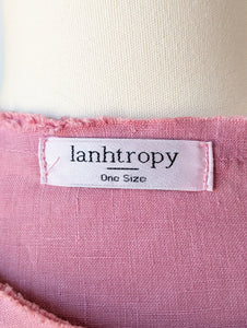 Lanhtropy Pink Linen Mini Dress