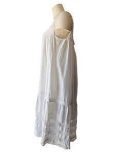 Victorian Nightgown with Raw-edge Straps