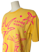 Vintage Gone Tropo Canoe Hawaii Yellow + Pink T-shirt