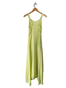 Chartreuse Rayon Full Slip As-Is