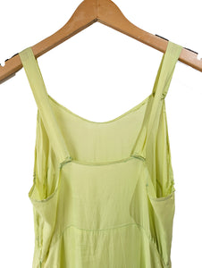 Chartreuse Rayon Full Slip As-Is