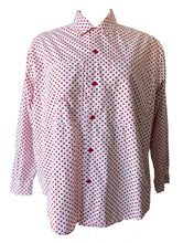 Esprit White + Red Polka Dot Shirt
