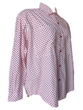 Esprit White + Red Polka Dot Shirt