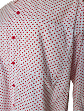 Esprit White + Red Polka Dot Shirt