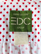 Esprit White + Red Polka Dot Shirt