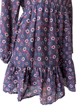 Xirena Navy Floral Mini Dress
