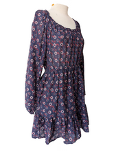 Xirena Navy Floral Mini Dress