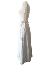 Upcycled Embroidered Tablecloth Wrap Skirt
